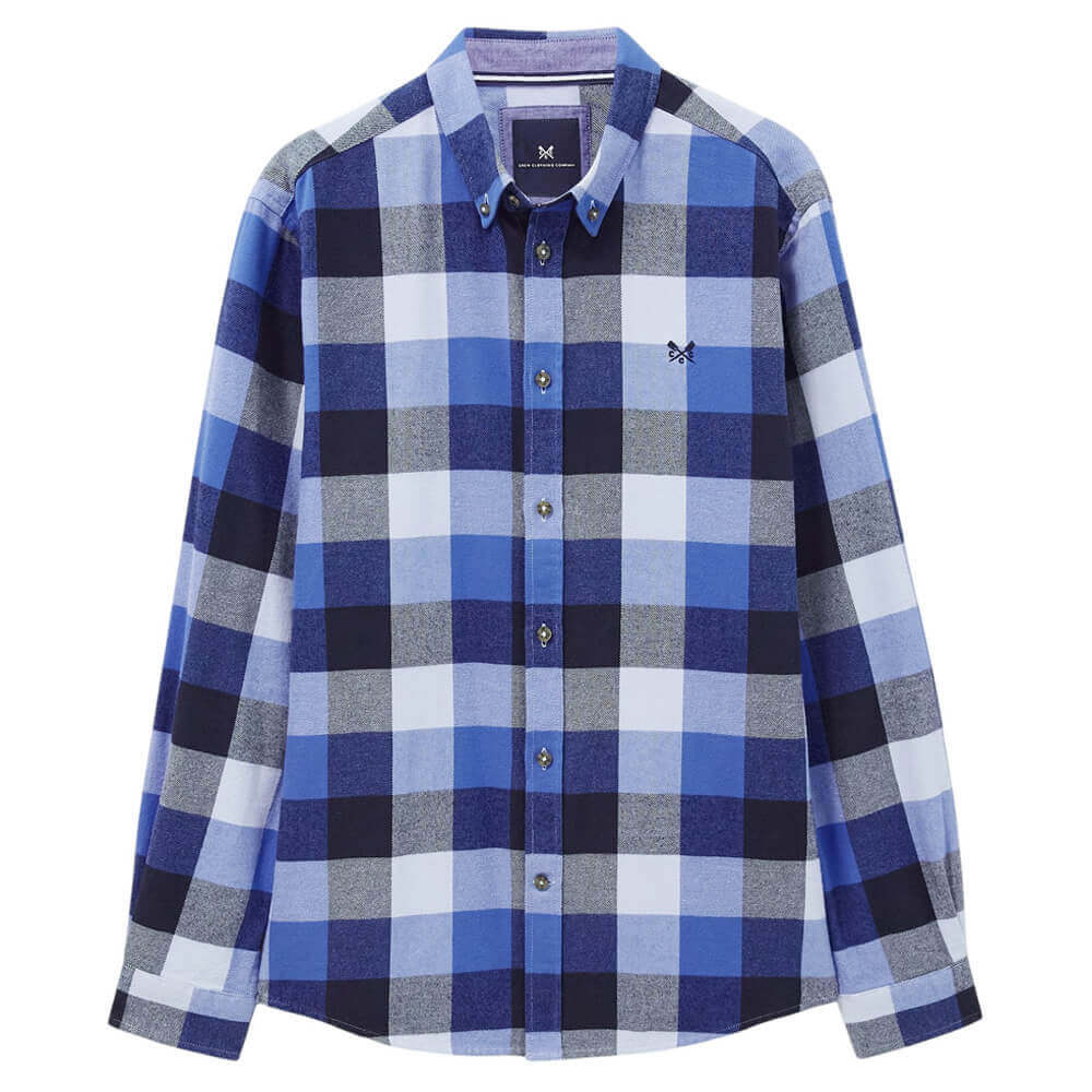 Crew Buffalo Check Brushed Cotton Flannel